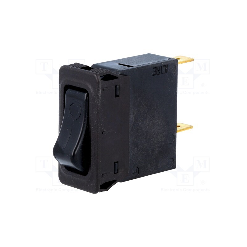 1 pcs x SCHURTER - 4435.0173 - Circuit breaker, Urated: 240VAC, 32VDC, 5A, SPST, Poles: 1, MCB