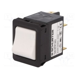 1 pcs x SCHURTER - 4435.0047 - Circuit breaker, Urated: 240VAC, 60VDC, 10A, DPST, Poles: 2, 34x26mm