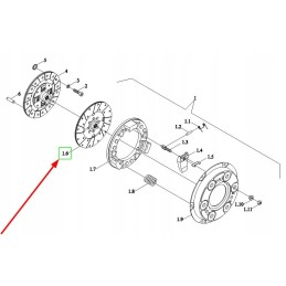 Te2s211020004k clutch friction disc