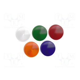 1 pcs x SCHNEIDER ELECTRIC - ZB4BV003 - Control lamp, 22mm, Harmony XB4, -25÷70°C, Ø22mm, IP66, Kind: flat