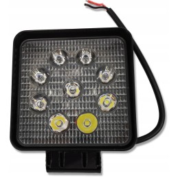 Reflector LED work lamp square 10 30v 27w