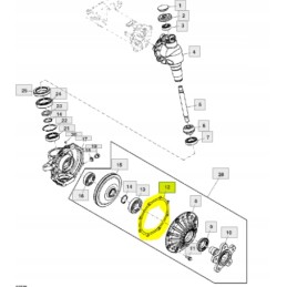Spindle seal john deere 1023e 1026r