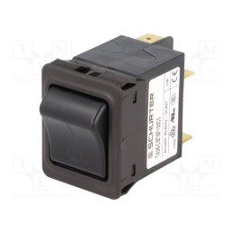 1 pcs x SCHURTER - 4435.0032 - Circuit breaker, Urated: 240VAC, 60VDC, 10A, DPST, Poles: 2, 34x26mm