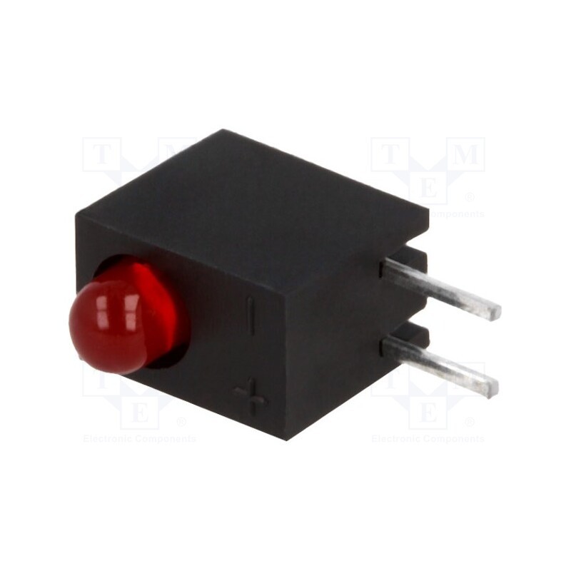 5 pcs x KINGBRIGHT ELECTRONIC - L-934CB/1SRD - LED, in housing, red, 3mm, No.of diodes: 1, 20mA, Lens: red,diffused