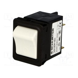1 pcs x SCHURTER - 4435.0041 - Circuit breaker, Urated: 240VAC, 60VDC, 15A, DPST, Poles: 2, 34x26mm