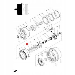 Massey Ferguson transmission friction plate 3616745m1