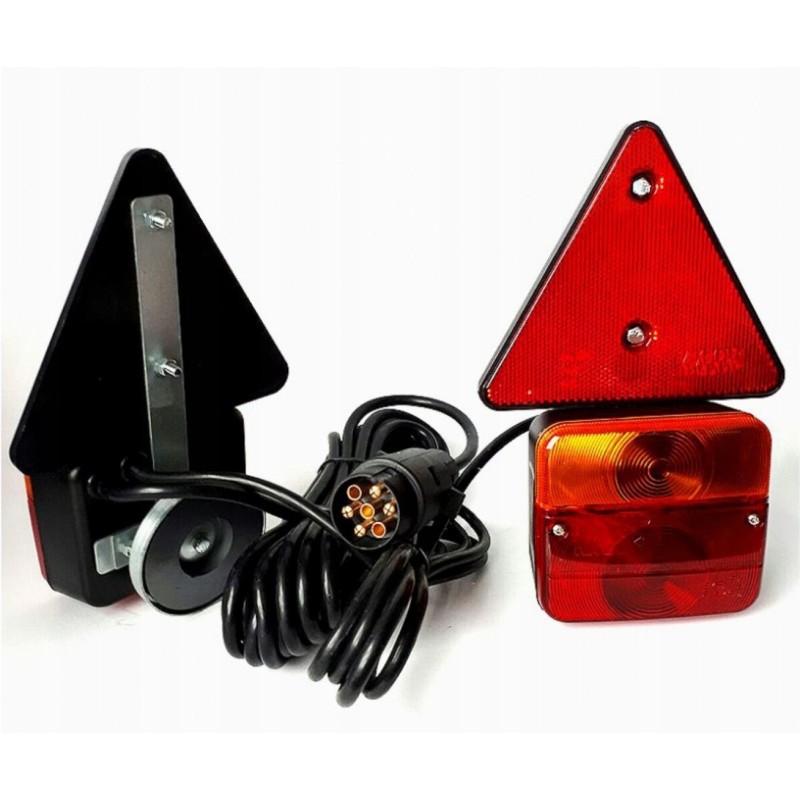 Set of trailer lights 12v 7p magnet 7 5 meter
