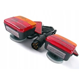 Set of trailer lights 12v 7p magnet 7 5 meter