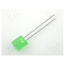 5 pcs x KINGBRIGHT ELECTRONIC - L-153GDT - LED, rectangular, 7x2.3mm, green, 1.3÷8mcd, 110°, Front: flat, 20mA