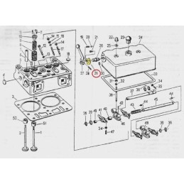 Head cover lever stop plate c 330