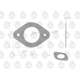 Exhaust pipe tip gasket c 330 sp