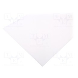1 pcs x ANTALIS - 533908.030005 - Sheet, Dim: 300x500mm, Thk: 5mm, milky, 0.15m2, akrylon