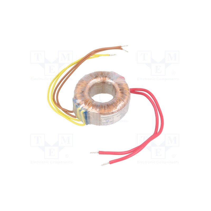 1 pcs x INDEL - TST 10/010 - Transformer: toroidal, 10VA, 230VAC, 12V, 12V, 0.42A, 0.42A, Ø: 57mm