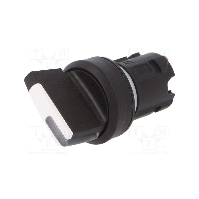 1 pcs x SIEMENS - 3SU1002-2BF60-0AA0 - Switch: rotary, 22mm, Stabl.pos: 2, black, depending on the holder