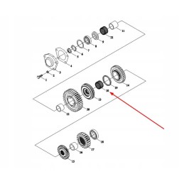 Tb550 372 05 gearbox needle bearing