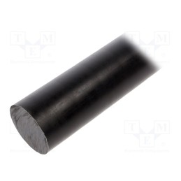 1 pcs x MITSUBISHI CHEMICAL ADV. MATERIALS - 30101292C050050000 - Rod, Ø: 50mm, L: 500mm, black, extruded, Length tolerance: 0, 