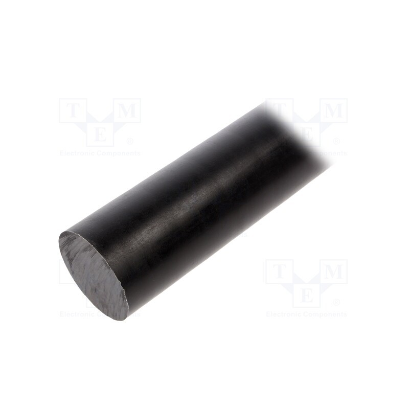 1 pcs x MITSUBISHI CHEMICAL ADV. MATERIALS - 30101292C050050000 - Rod, Ø: 50mm, L: 500mm, black, extruded, Length tolerance: 0, 