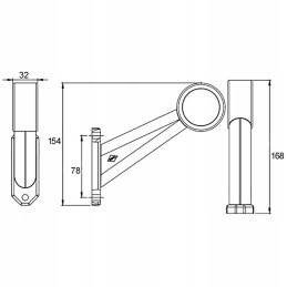 LED marker lamp 12v 24v right white red