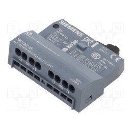 1 pcs x SIEMENS - 3RV2901-2E - Auxiliary contacts, NO + NC, front, Leads: spring clamps, 3RV2