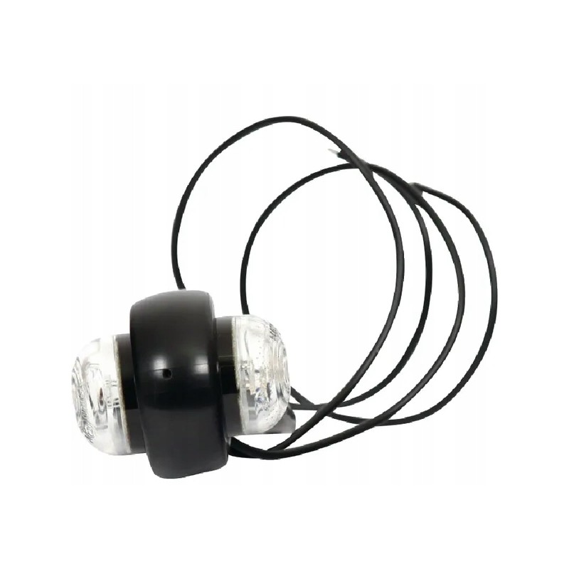 Round LED marker lamp 12 24v, transparent