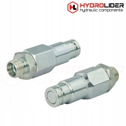 Dry-cut flat quick connector, M18 plug