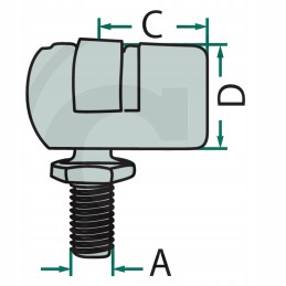 Angle connector 18mm 65499120 granite