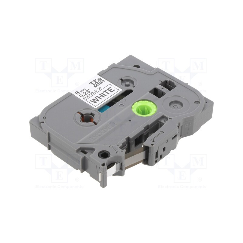 1 pcs x BROTHER - TZE-FX211 - Tape, 6mm, 8m, white, Character colour: black