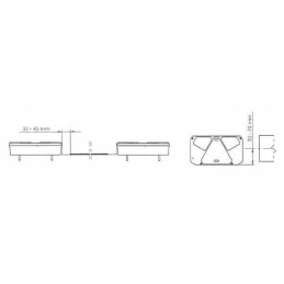 Rectangular combination rear lamp, 5 pin, left, 12 24v