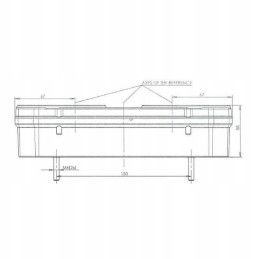 Rectangular combination rear lamp, 5 pin, left, 12 24v