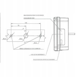 Rectangular combination rear lamp, 5 pin, left, 12 24v