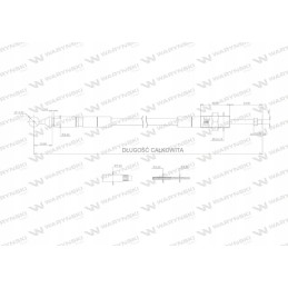 Control cable for the distributor, plastic