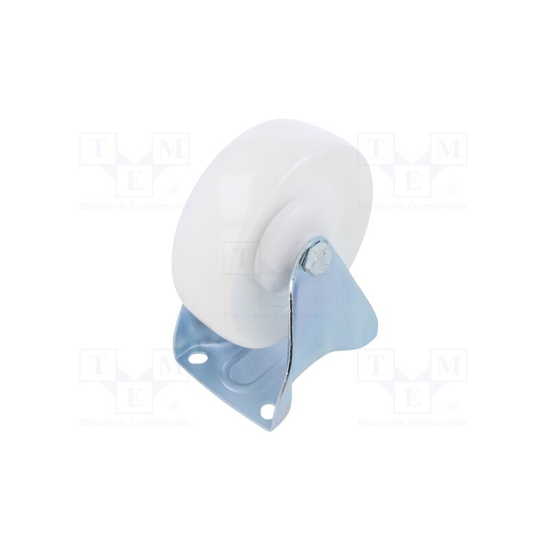 1 pcs x RADER - TPE-POB 125K1 - Transport wheel, Ø: 125mm, W: 37mm, H: 156mm, rigid, 150kg, polyamide