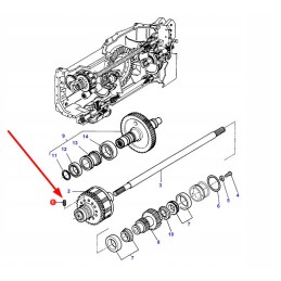 3384471m2 special screw for PTO clutch