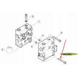 6005023480 hydraulic block mounting bolt