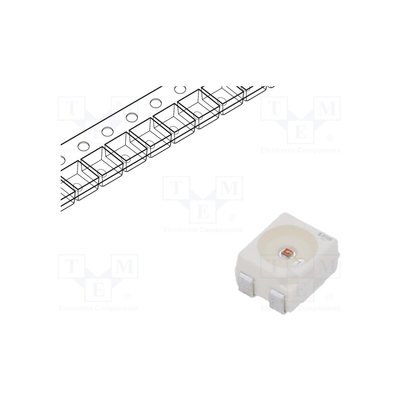 5 pcs x ams OSRAM - LY E67F-ABBB-46-1 - LED, SMD, PLCC4, yellow, 1400÷2800mcd, 3.4x3x2.1mm, 120°, 50mA