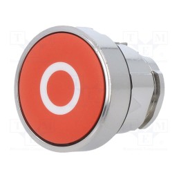 1 pcs x SCHNEIDER ELECTRIC - ZB4BA432 - Switch: push-button, 22mm, Stabl.pos: 1, red, none, IP66, flat, Pos: 2