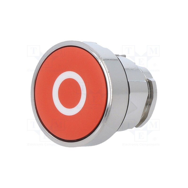 1 pcs x SCHNEIDER ELECTRIC - ZB4BA432 - Switch: push-button, 22mm, Stabl.pos: 1, red, none, IP66, flat, Pos: 2