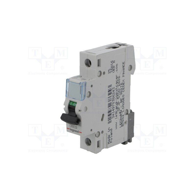 1 pcs x LEGRAND - S 301 B10 TX - Circuit breaker, 230VAC, Inom: 10A, Poles: 1, Charact: B, 6kA, IP20