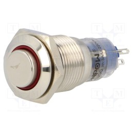 1 pcs x ONPOW - LAS2GQH-11E/R/12V/S/FP - Switch: vandal resistant, Pos: 2, SPDT, 0.5A/220VAC, 1A/24VDC, IP67