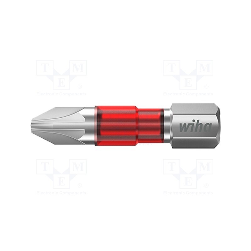 1 set x WIHA - 42100 - Screwdriver bit, Phillips, PH2, Overall len: 29mm, 5pcs, TY