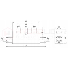 Hydraulic actuator 50 28 900 l 1180 hydrolider lock