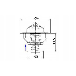 Thermostat john deere case ford ar61538 polmo