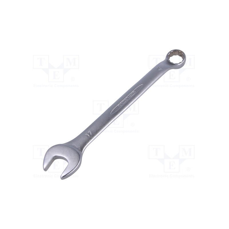 1 pcs x BAHCO - 1952M-17 - Wrench, combination spanner, 17mm, Overall len: 225mm, tool steel