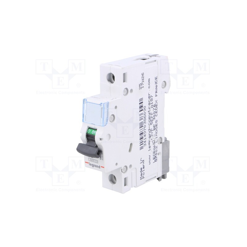 1 pcs x LEGRAND - S 301 B2 TX - Circuit breaker, 230VAC, Inom: 2A, Poles: 1, for DIN rail mounting