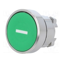 1 pcs x SCHNEIDER ELECTRIC - ZB4BA331 - Switch: push-button, 22mm, Stabl.pos: 1, green, none, IP66, flat