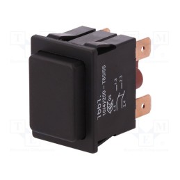 1 pcs x Marquardt - 1661.0101 - Switch: push-button, Pos: 2, DPST-NO, 16A/250VAC, OFF-(ON), IP40