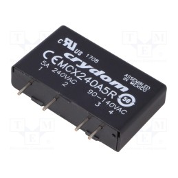 1 pcs x SENSATA / CRYDOM - MCX240A5R - Relay: solid state, Ucntrl: 90÷140VAC, 5A, 12÷280VAC, THT, SIP