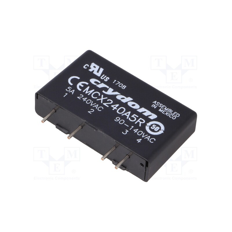 1 pcs x SENSATA / CRYDOM - MCX240A5R - Relay: solid state, Ucntrl: 90÷140VAC, 5A, 12÷280VAC, THT, SIP