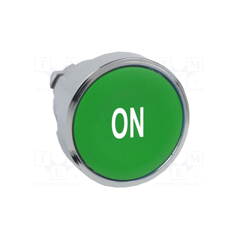 1 pcs x SCHNEIDER ELECTRIC - ZB4BA341 - Switch: push-button, 22mm, Stabl.pos: 1, green, IP66, flat, Pos: 2