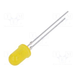 4 pcs x VISHAY - TLHY5405 - LED, 5mm, yellow, 6.3÷14mcd, 60°, Front: convex, 2.4÷3V